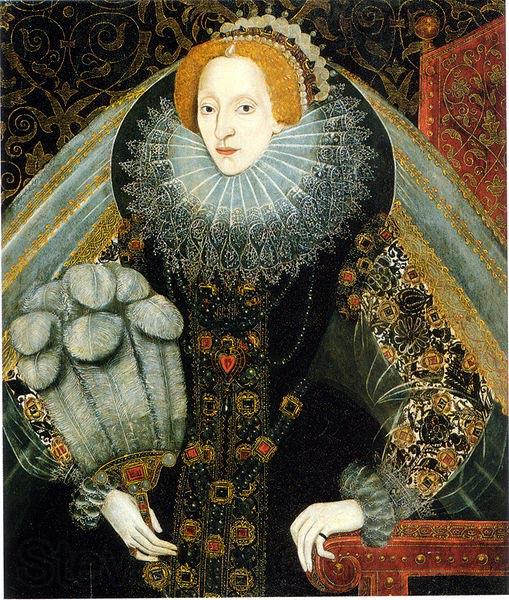 unknow artist Portrait of Elizabeth I of England Spain oil painting art